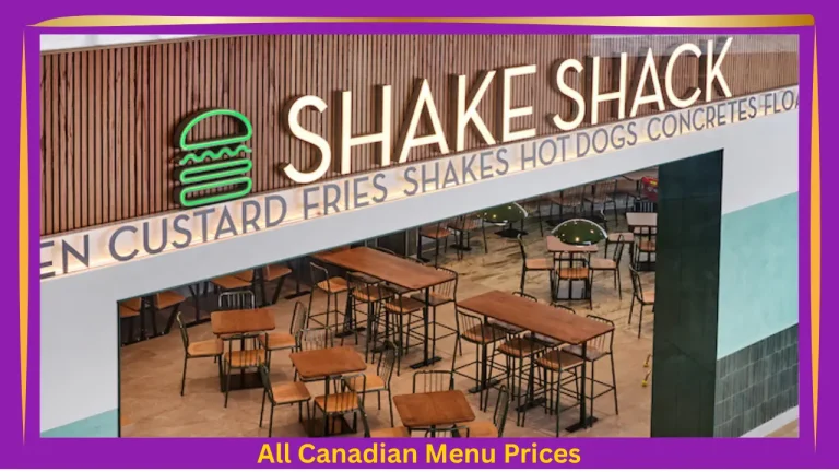 Shake Shack Menu With Prices In Canada