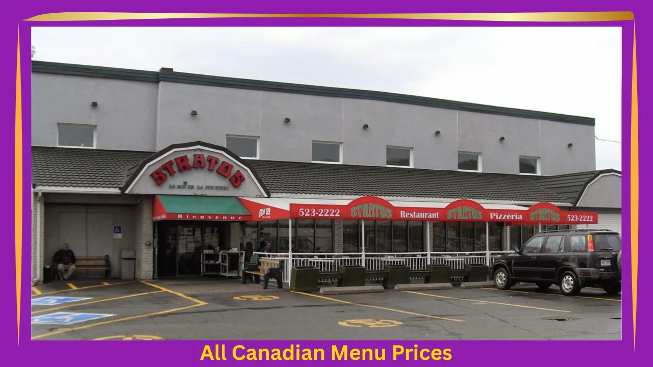 All Canadian Menu Prices 1 Stratos Pizzeria Menu With Prices In Canada
