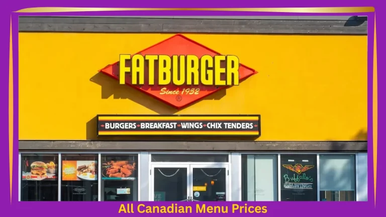 Fatburger Menu With Prices In Canada