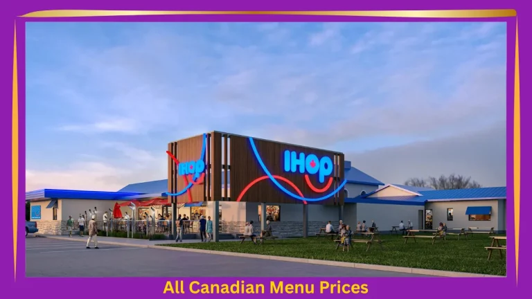 IHOP Menu With Prices In Canada