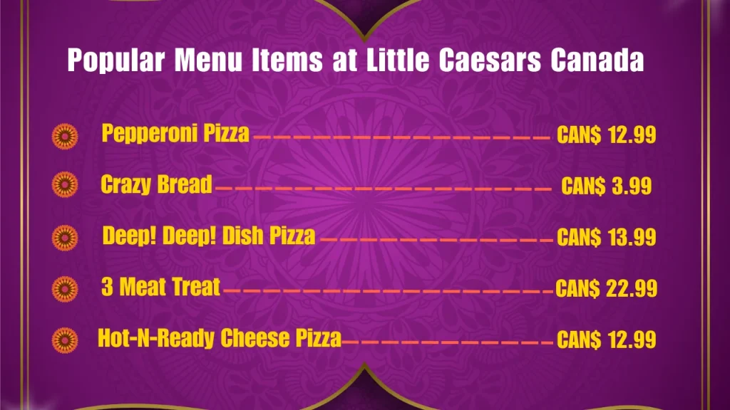 Little Caesars Menu Prices In Canada 2 Most Popular Menu Items at Little Caesars