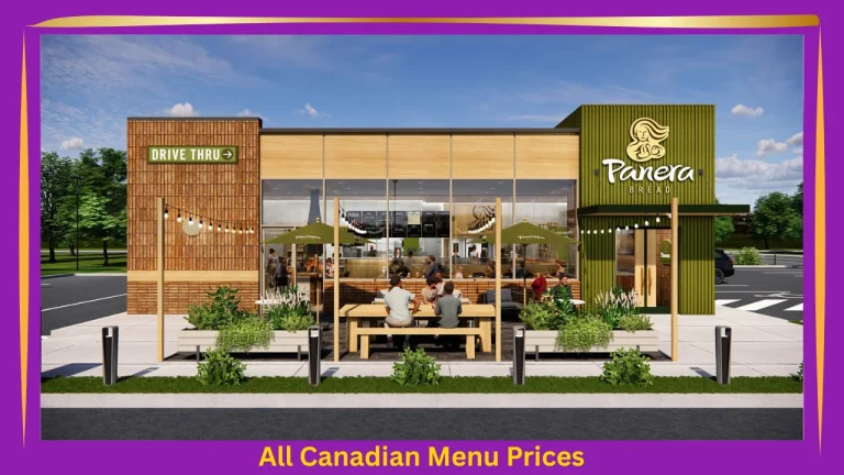 Panera Bread Menu With Prices In Canada