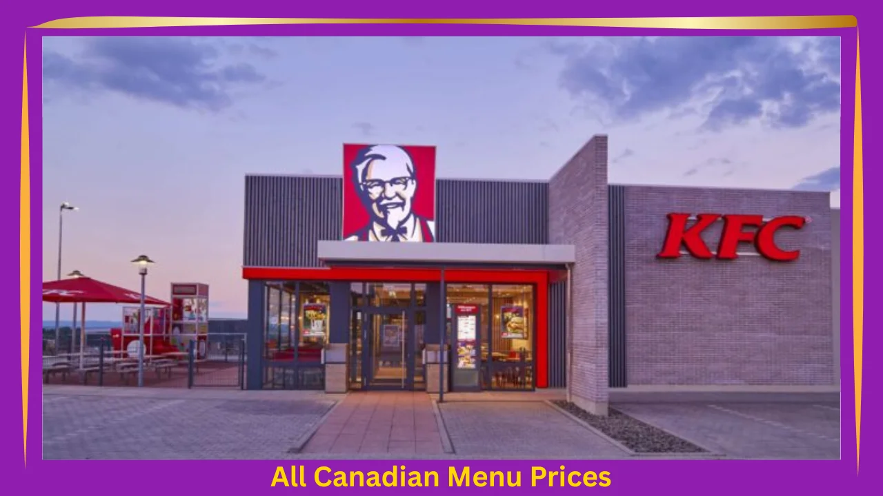 KFC Menu With Prices In Canada