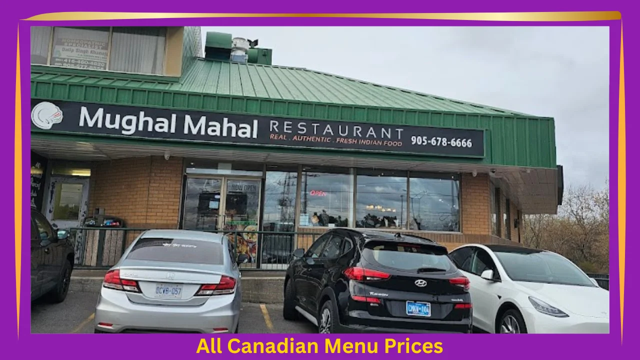 Mughal Mahal Menu With Prices In Canada