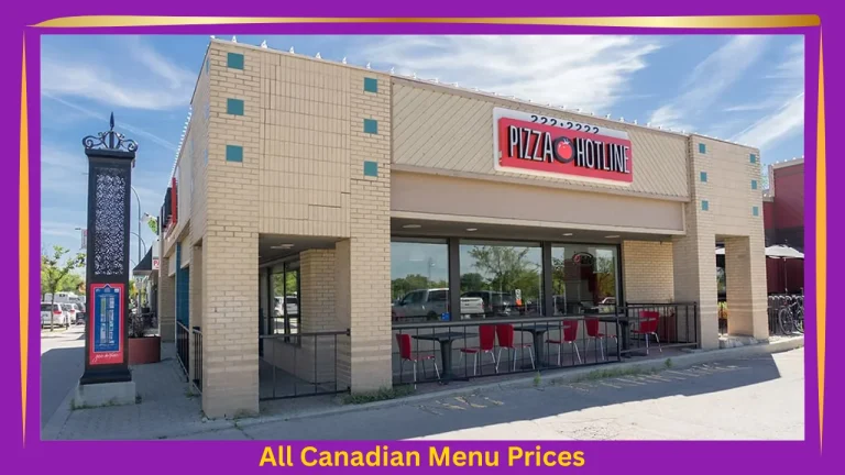 Pizza Hotline Menu With Prices In Canada