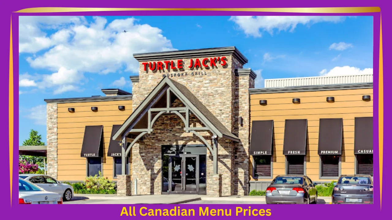 Turtle Jack's Menu With Prices In Canada