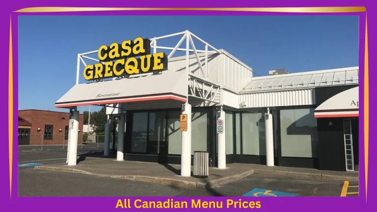 Casa Grecque Menu Prices In Canada