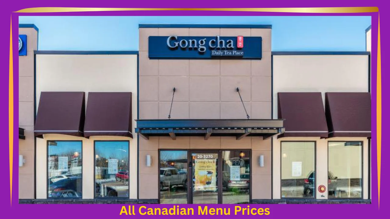 All Canadian Menu Prices 4 Gong Cha Menu Prices In Canada