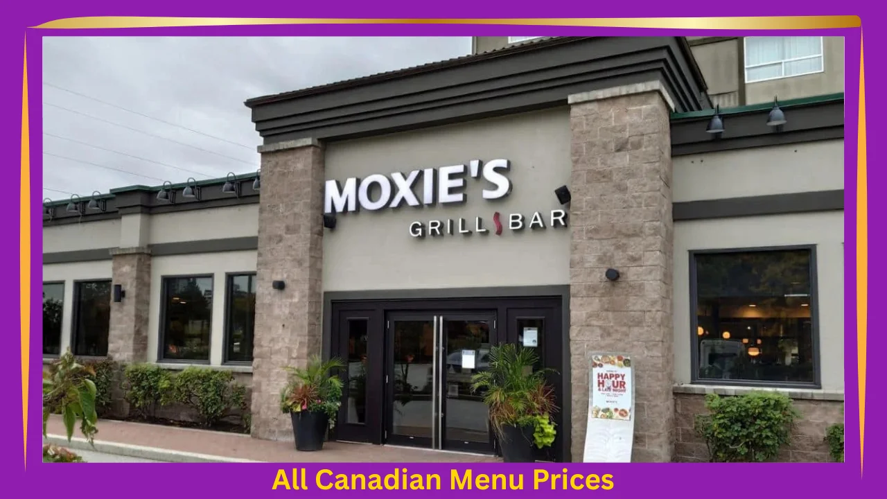Moxies Menu With Prices In Canada