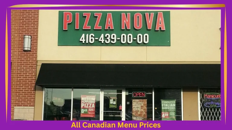 Pizza Nova Menu Prices In Canada