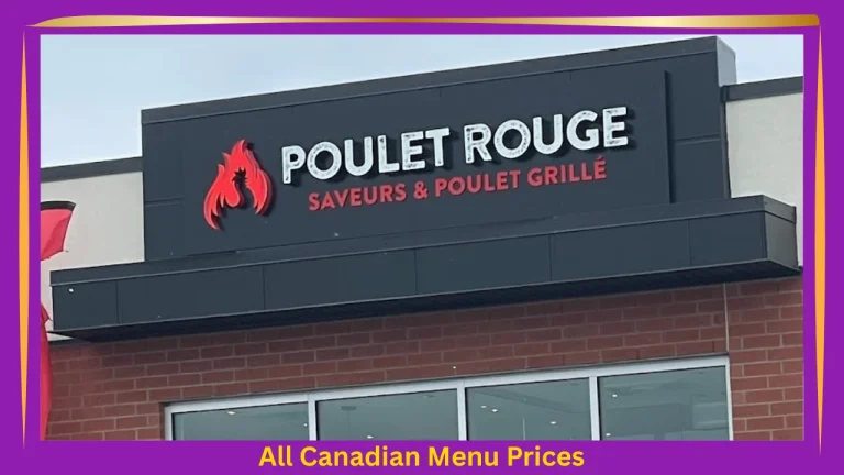 Poulet Rouge Menu Prices In Canada