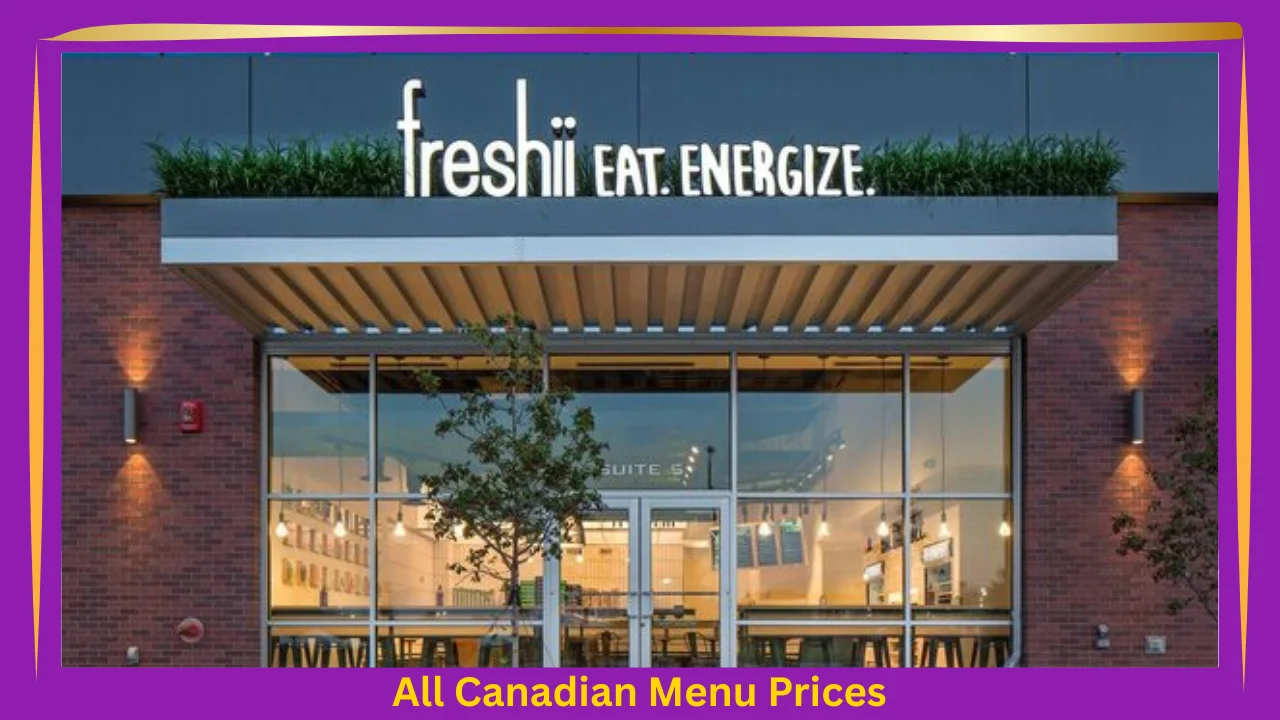 freshii Menu Prices In Canada