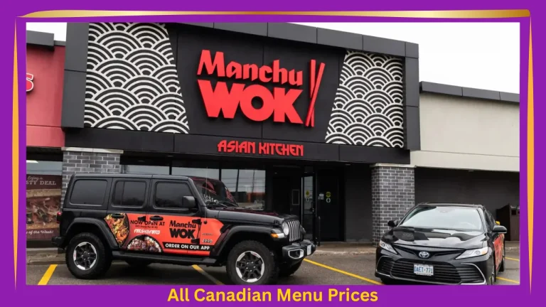 Manchu Wok Menu Prices In Canada