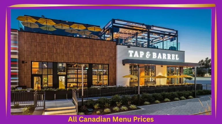 Tap and Barrel Menu Prices In Canada 8 Tap and Barrel Menu Prices In Canada
