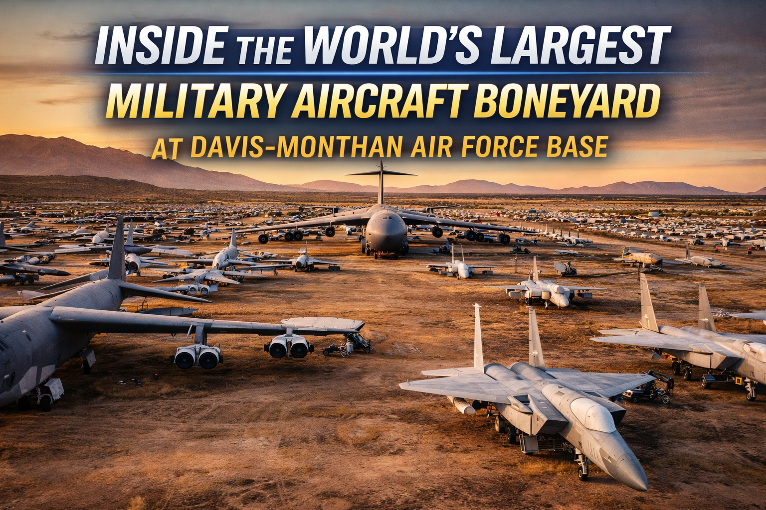 Why Are 3,000 Airplanes Stored In This Desert?